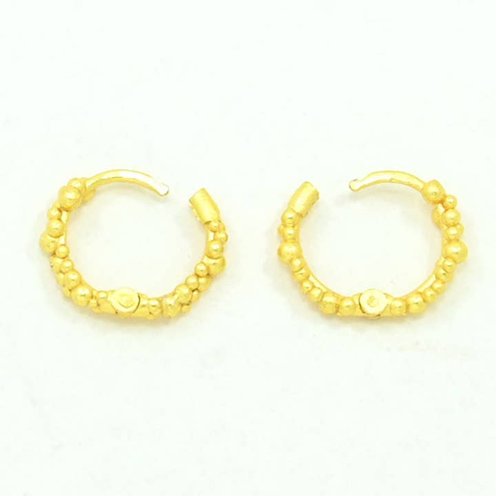 Schmuckoo Berlin - Wholesale Hoop Earrings - Bubble Hoop Earring Gold Plated