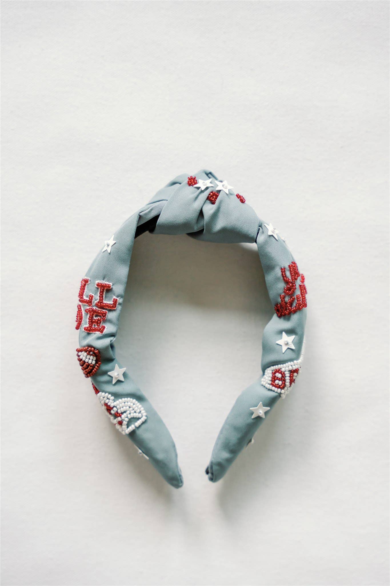 Gracefully Made Art – wholesale Fashion headband – women's – The University of Alabama Beaded Headband (dark grey) 2