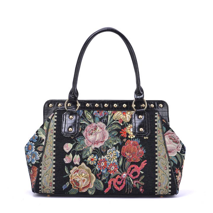 Flower Shop vintage handgemaakte tas met kralen voor wholesale door Mellow World