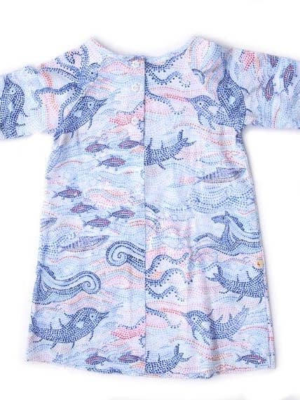 Greek Sea Jersey T-Shirt Dress for wholesale by PaperGirl Collection