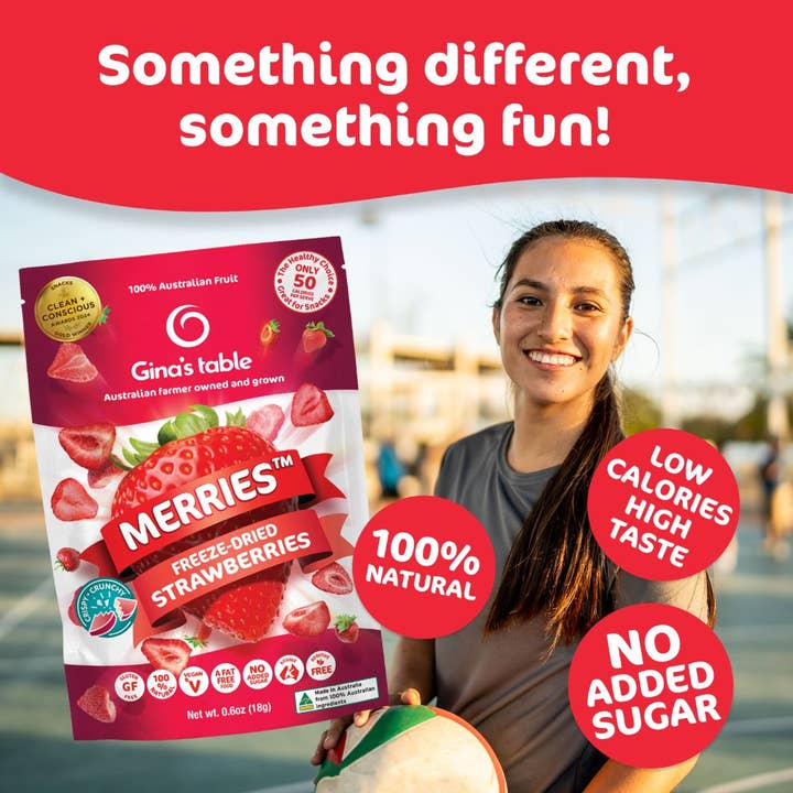 Gina's Table - Wholesale Dried/Dehydrated Fruit - Freeze Dried Strawberries - 10 pack8