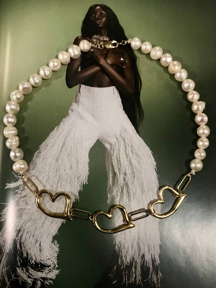 Colar de pérolas Cheyenne por atacado de Feline Jewelry Studio Universe