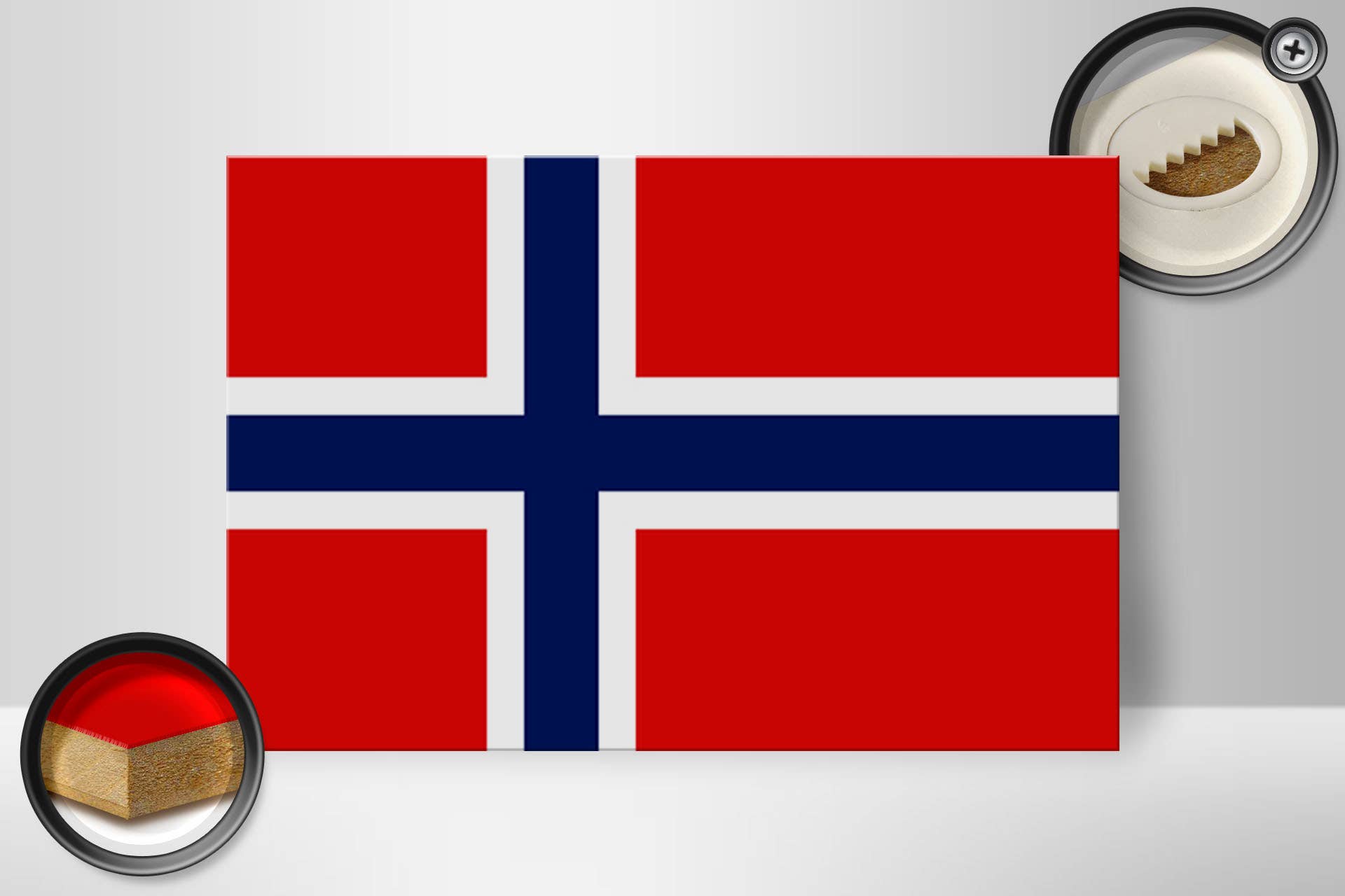 Femer - Wholesale Flag - Flag of Norway wooden sign 30x20cm Flag of Norway1