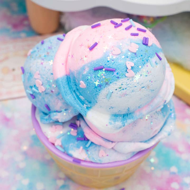 Kawaii Slime Company - Wholesale Putty/Slime - Kids - Cotton Candy Scented Ice Cream Pint Slime (5pcs/case)