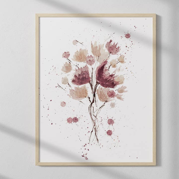 Wine Art Print | Delicate and Dense Wine Painting for wholesale by Elysia Myers Wine Art
