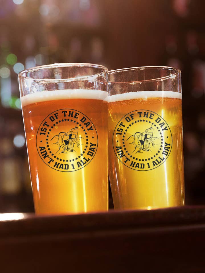 1st of the Day® Pint Glass Set for wholesale by 1st of the Day®