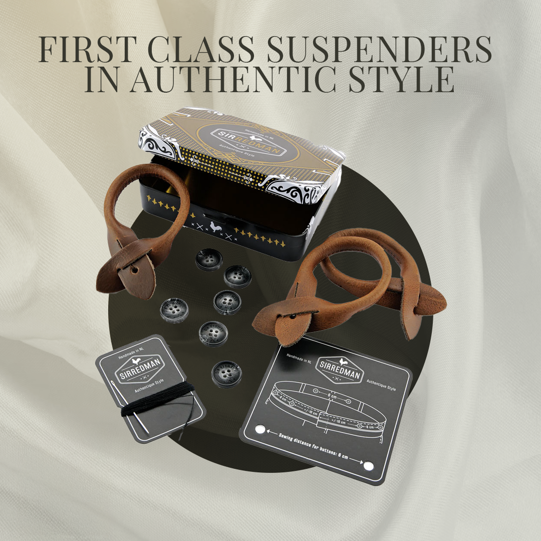 Sir Redman - Vendita all'ingrosso Bretelle - Uomo - Bretelle Sir Redman WORK in denim taupe3