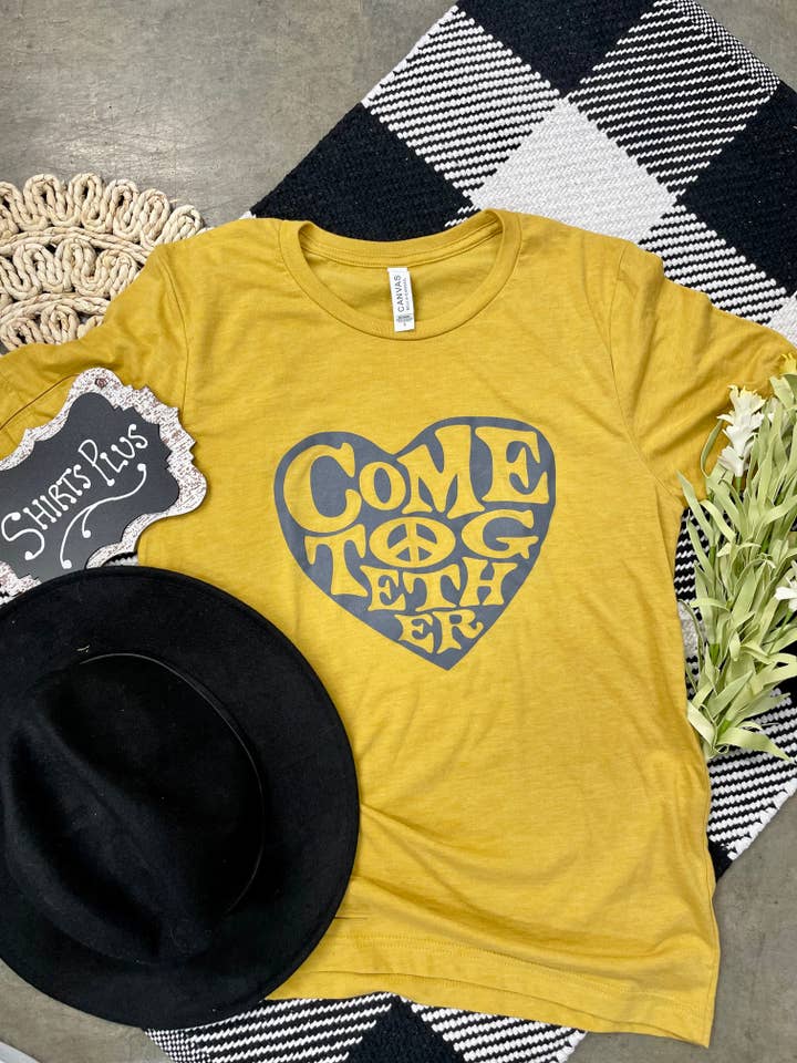 Come Together Graphic Tee for wholesale by Shirts Plus, Inc.
