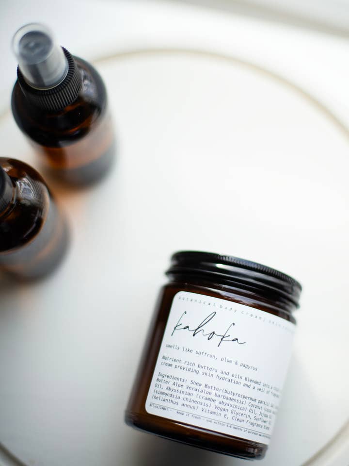 KAHOKA - Body CREAM - Saffron, Plum, Papyrus for wholesale by Skin Revival