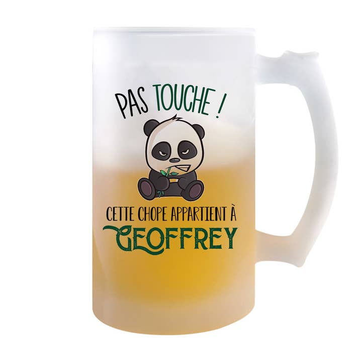 Chope de bière Geoffrey Pas Touche Panda pour la vente par Planetee