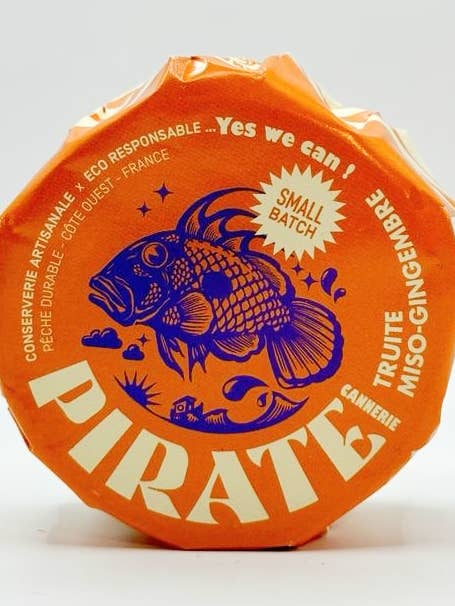 Ginger Miso Trout for wholesale by pirate cannerie