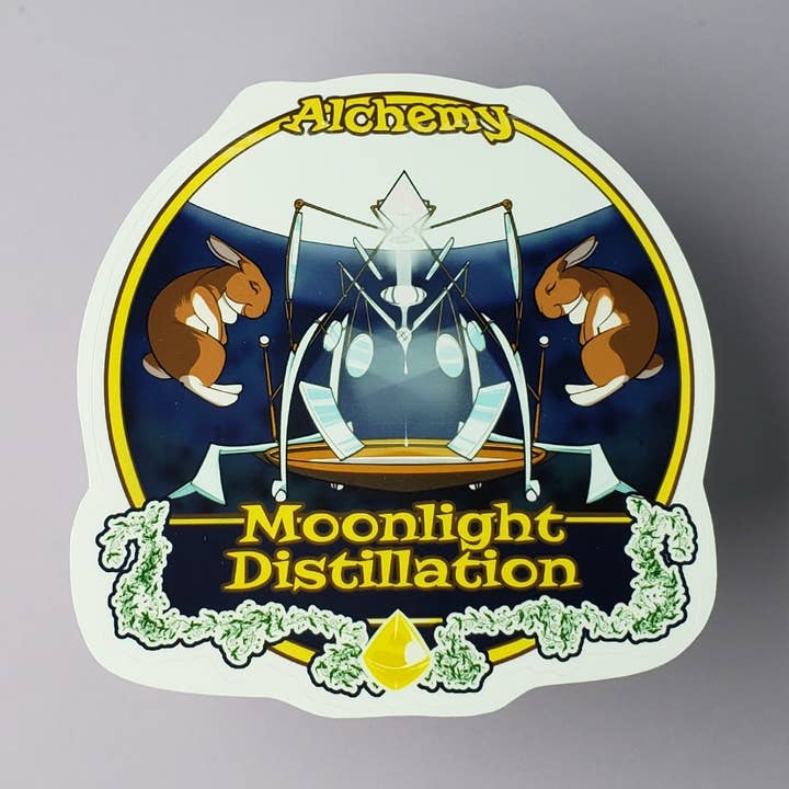 Moonlight Distillation Sticker for wholesale by Manifested Dreams