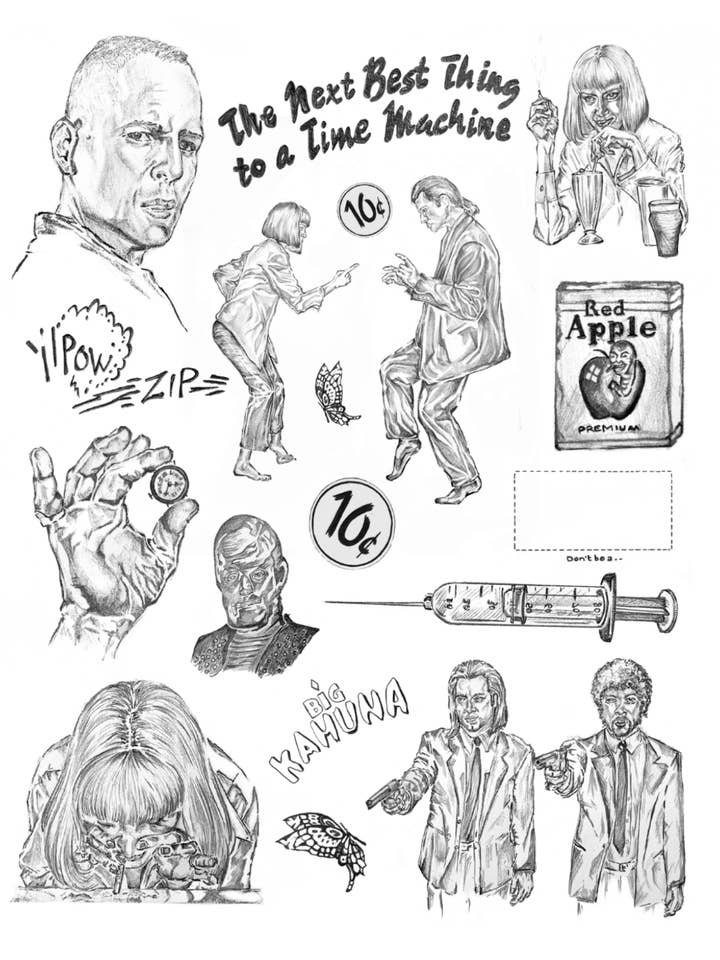 Pulp Fiction compilation PRINT (12 x 16) for wholesale by Paper 8