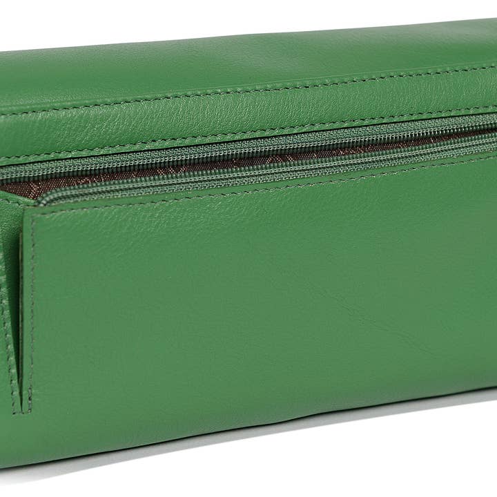 SADDLER - Vente Portefeuille – femme - Grand Portefeuille en Cuir à Sections Multiples "Grace" – Fait Main par Saddler | Protégé RFID & Boîte Cadeau36