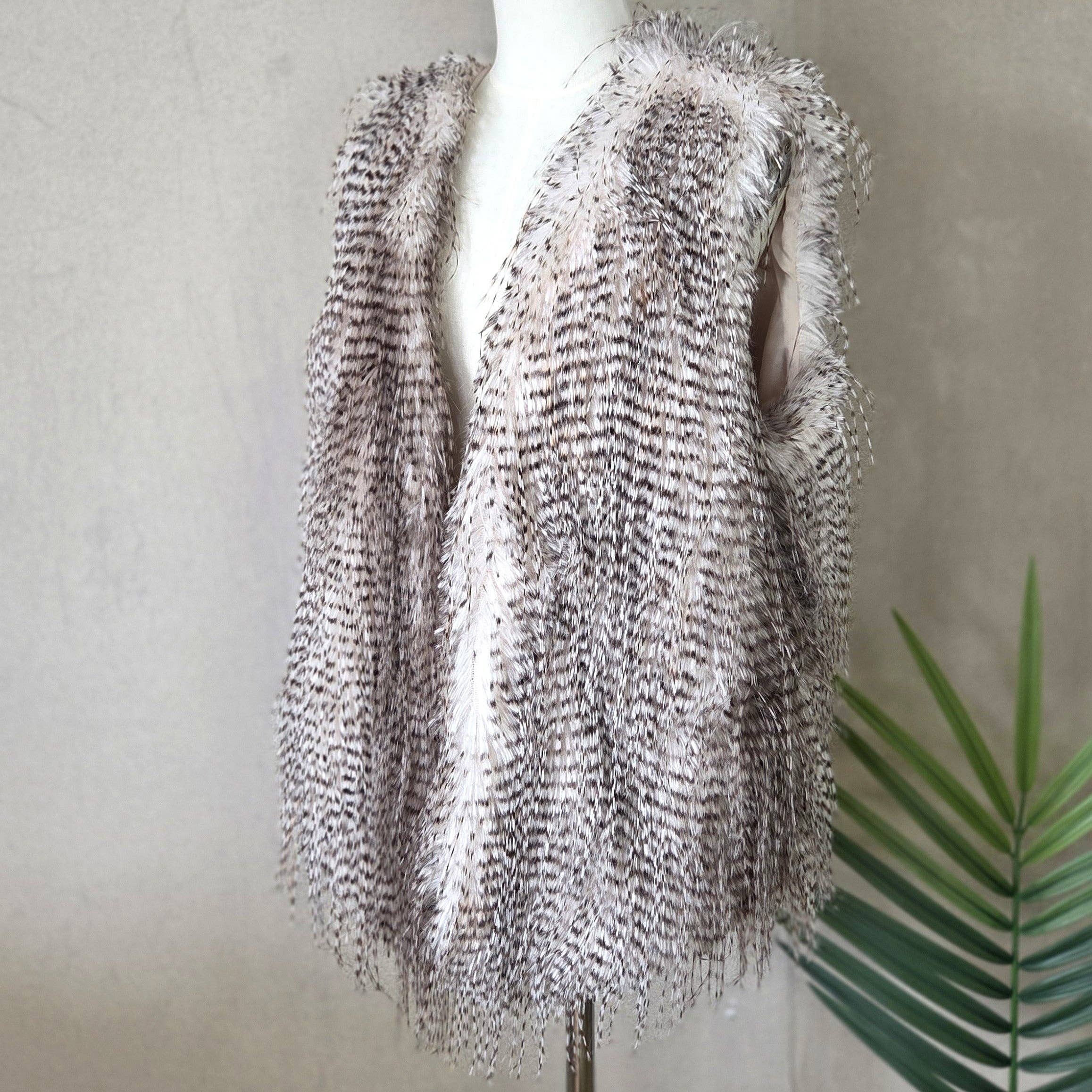 Tempest Designs - Wholesale Outerwear Vest - Women's - Luxury faux fur special shaded effect gilet (M-L)3