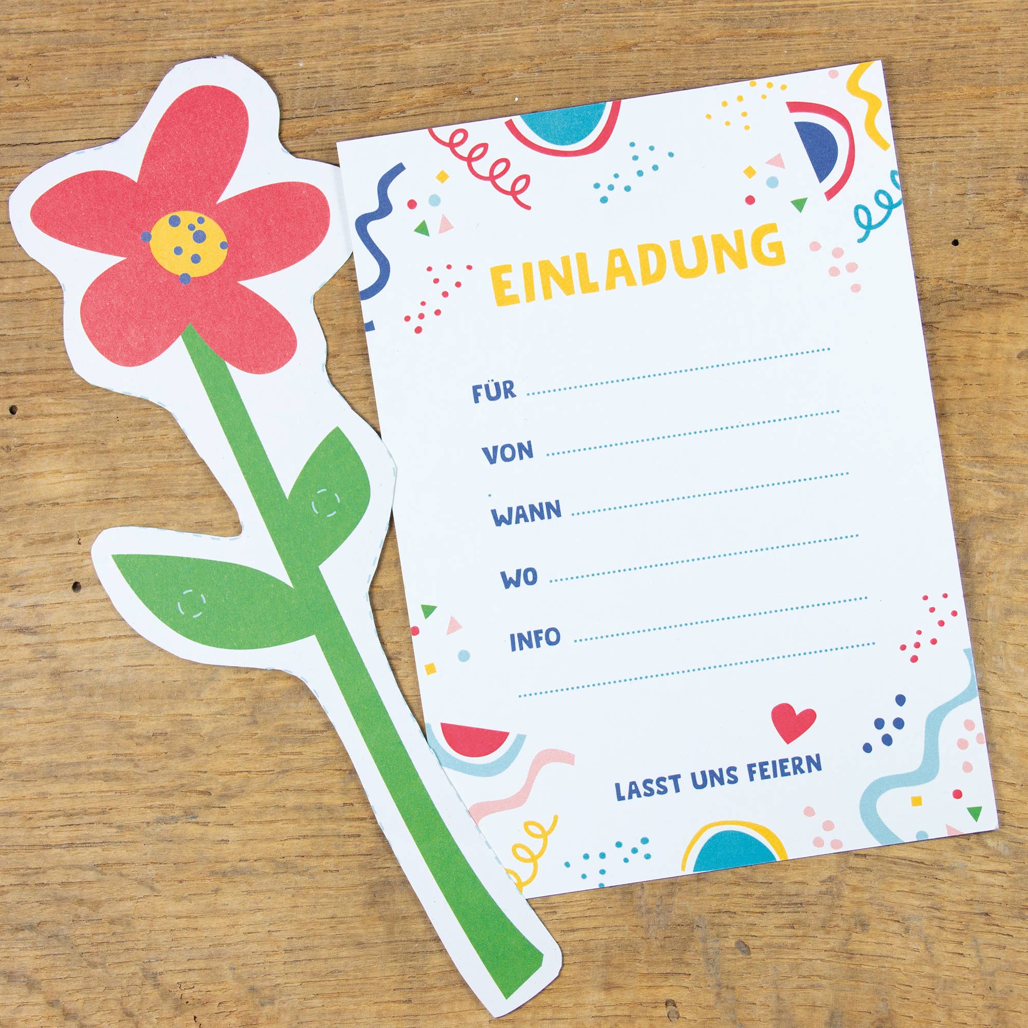 Bow & Hummingbird – Großhandel Einladungen – Postkarte "Einladung" aus Recyclingpapier1