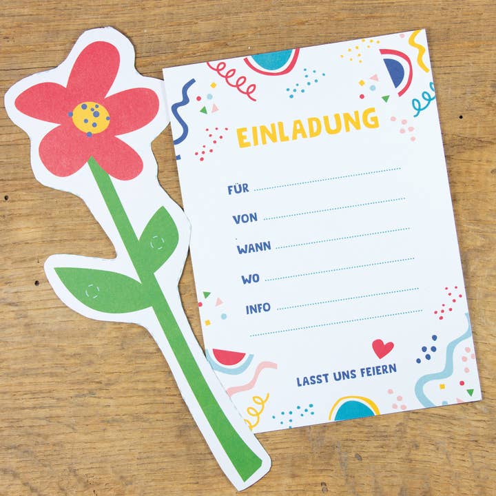 Bow & Hummingbird – Großhandel Einladungen – Postkarte "Einladung" aus Recyclingpapier1