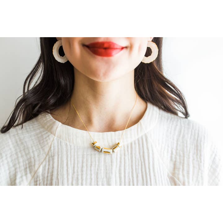 Jenna Vanden Brink Ceramics - Vendita all'ingrosso Orecchini a cerchio - Cerchi pizzicati3