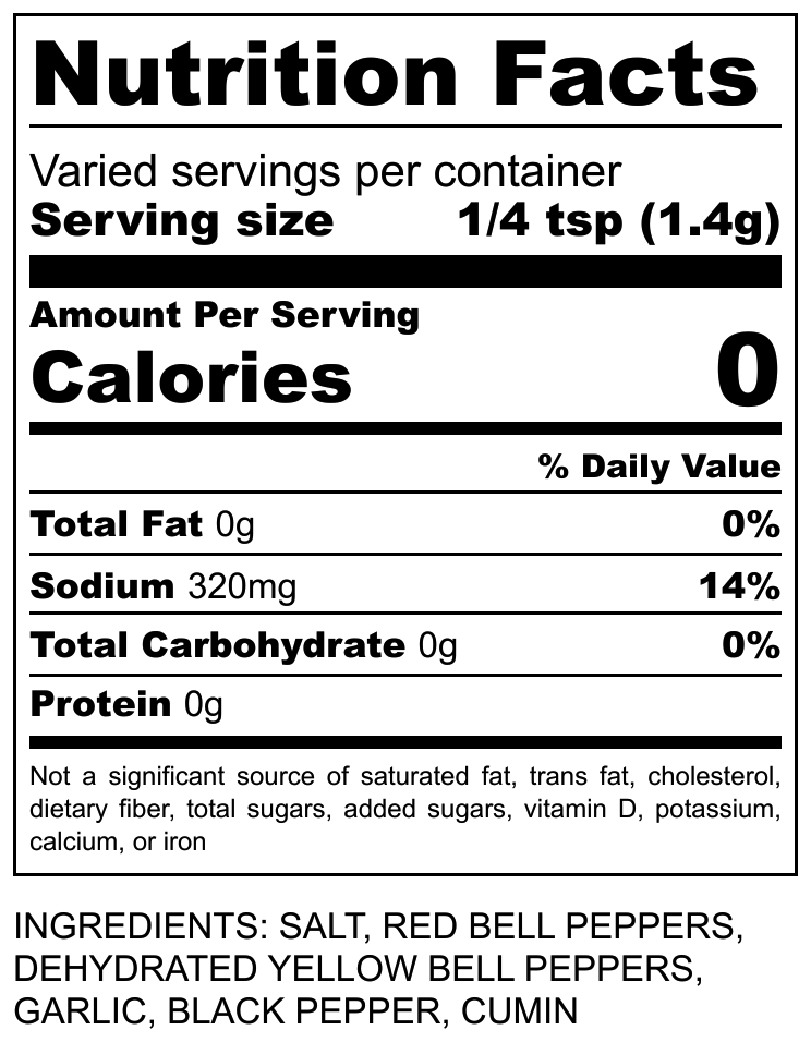 Alive Ferments - Wholesale Salt & Pepper Mix - Fermented Seasoning Salt - Mild Red - FREE Shipping!1