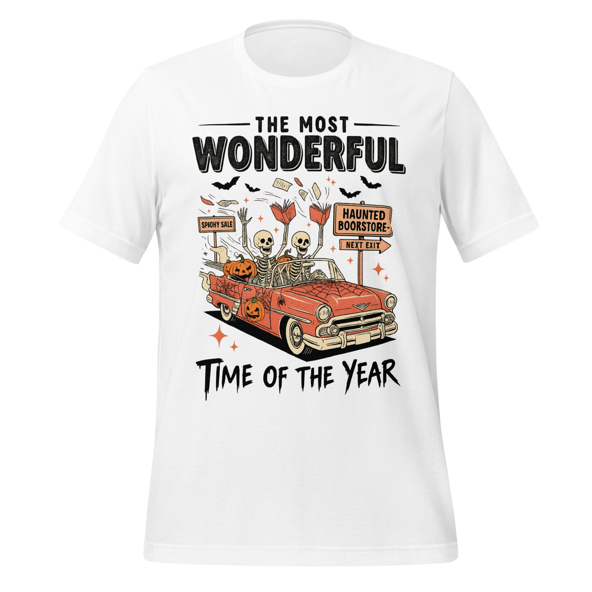 MagicMerchEmporium - Wholesale Tunic - Women's - Bookish Haunted Bookstore Tee11