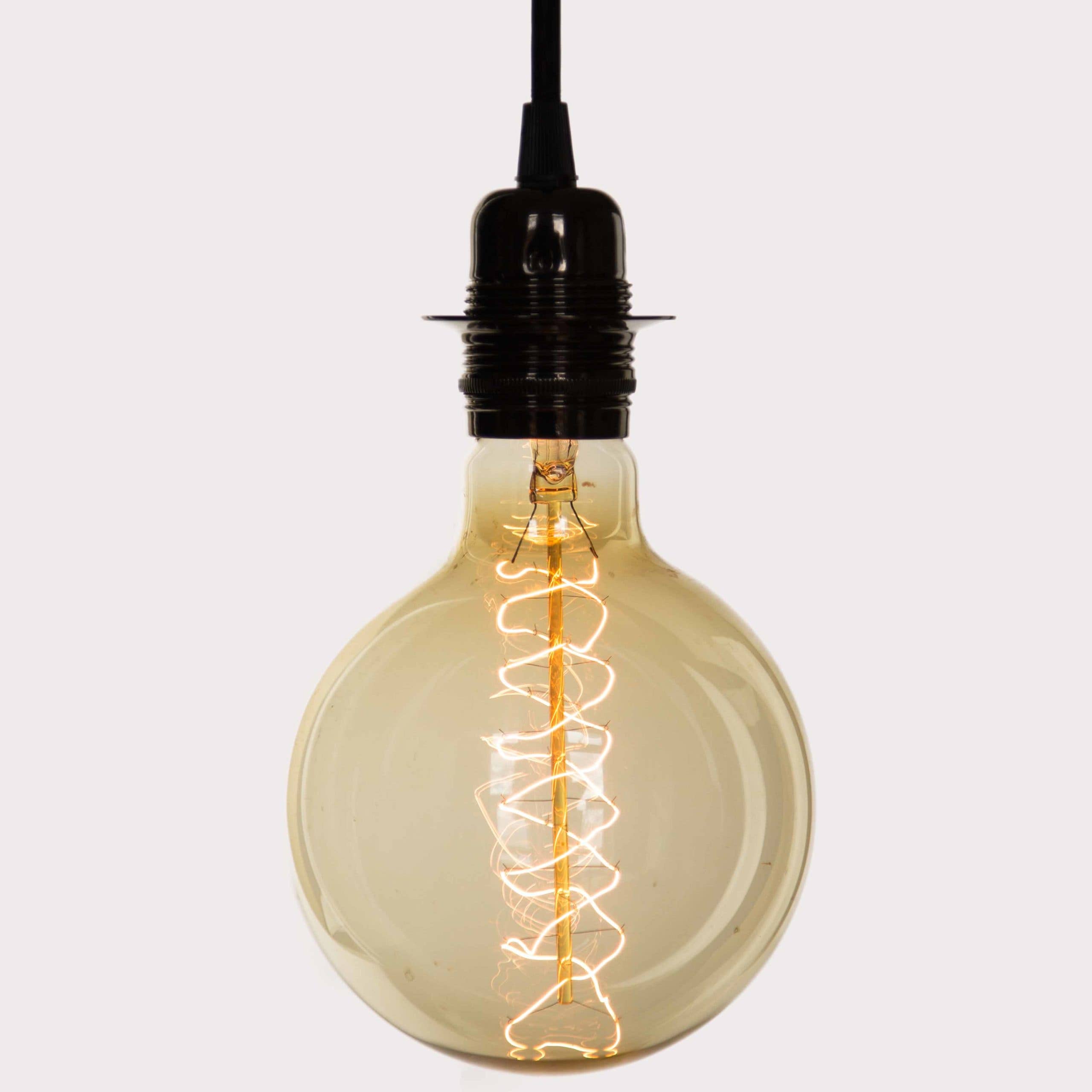 William & Watson – wholesale Light bulb/puck – Globe Spiral Light Bulb | Extra Large | 40W E27 B221