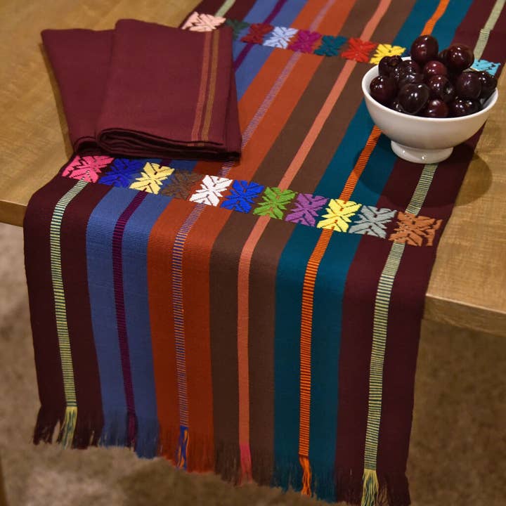Mayamam Weavers - Wholesale Table Runner - Artisan Made Guatemalan Hand Woven Celebration Table Runner10
