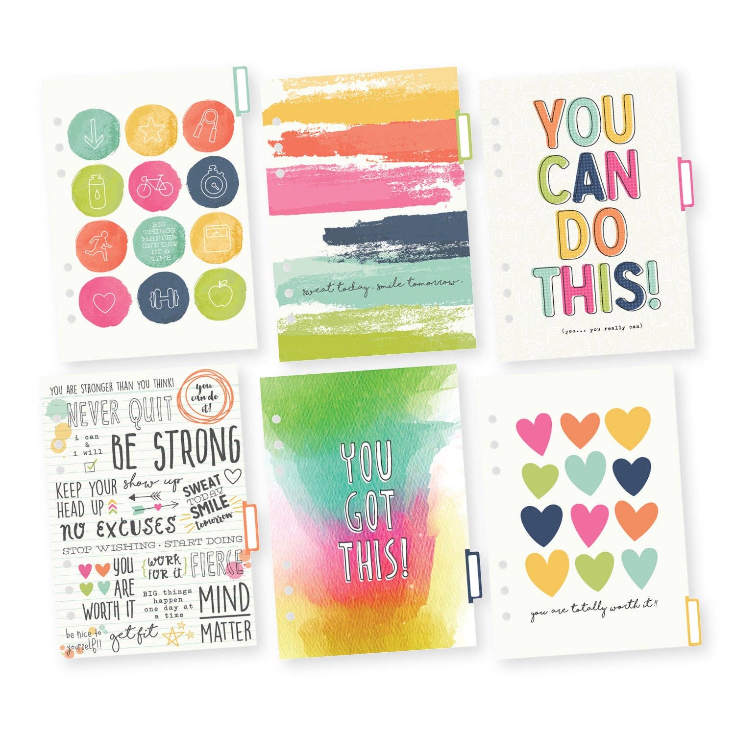 Pukka Pads North America – Agenda por atacado – Inserções de planejador Fitness A53