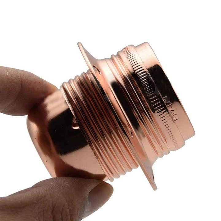 Ledsone - Wholesale Gloeilampje - E27/ES Vintage lamphouder met schroefdraad roségoud4