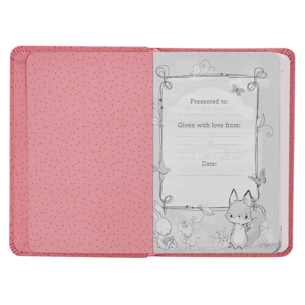 Christian Art Gifts - Wholesale Religion - Bible NLT Infant New Testament Faux leather, Pink2