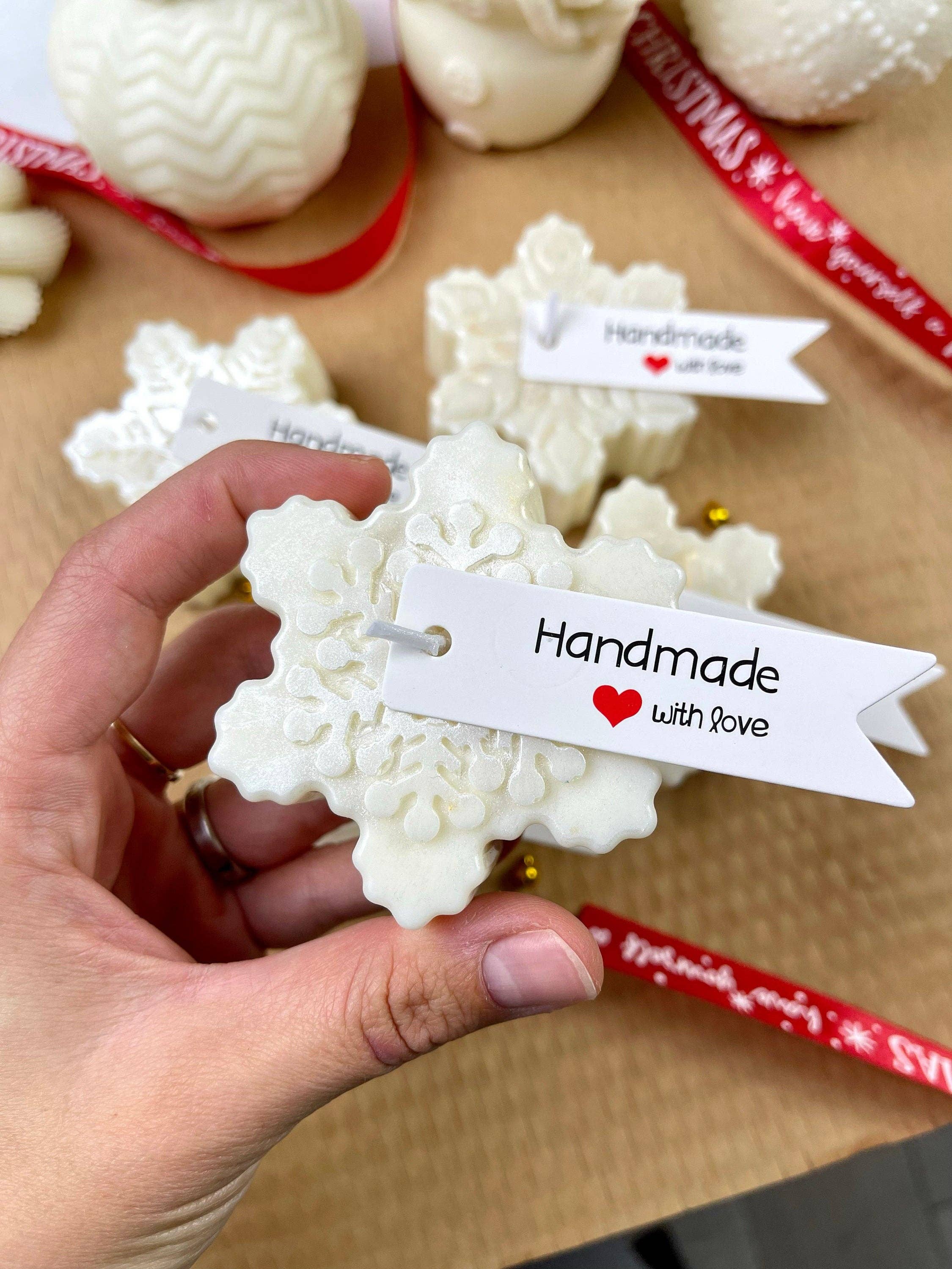 MySunshineCandless – Engroshandel Gavelys – SNOWFLAKE CANDLE | Lille vinterferielys, jul