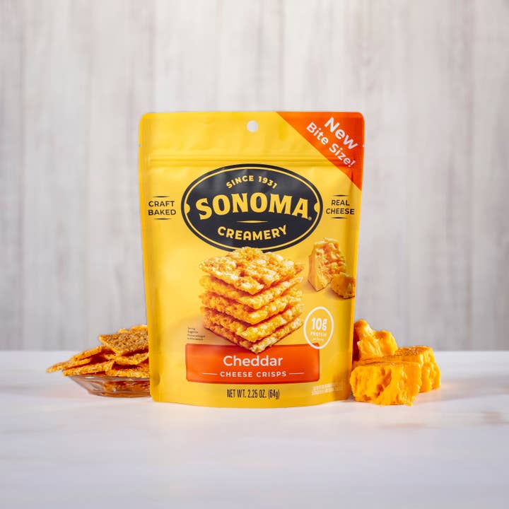 Sonoma Creamery - Wholesale Crackers - Sonoma Creamery Cheese Crisps - Cheddar