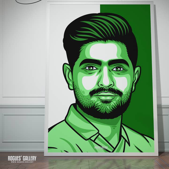 Baba Azam - Pakistan Cricket kapten A3, A2, A1 eller A0 ikon för wholesale av Rogues' Gallery