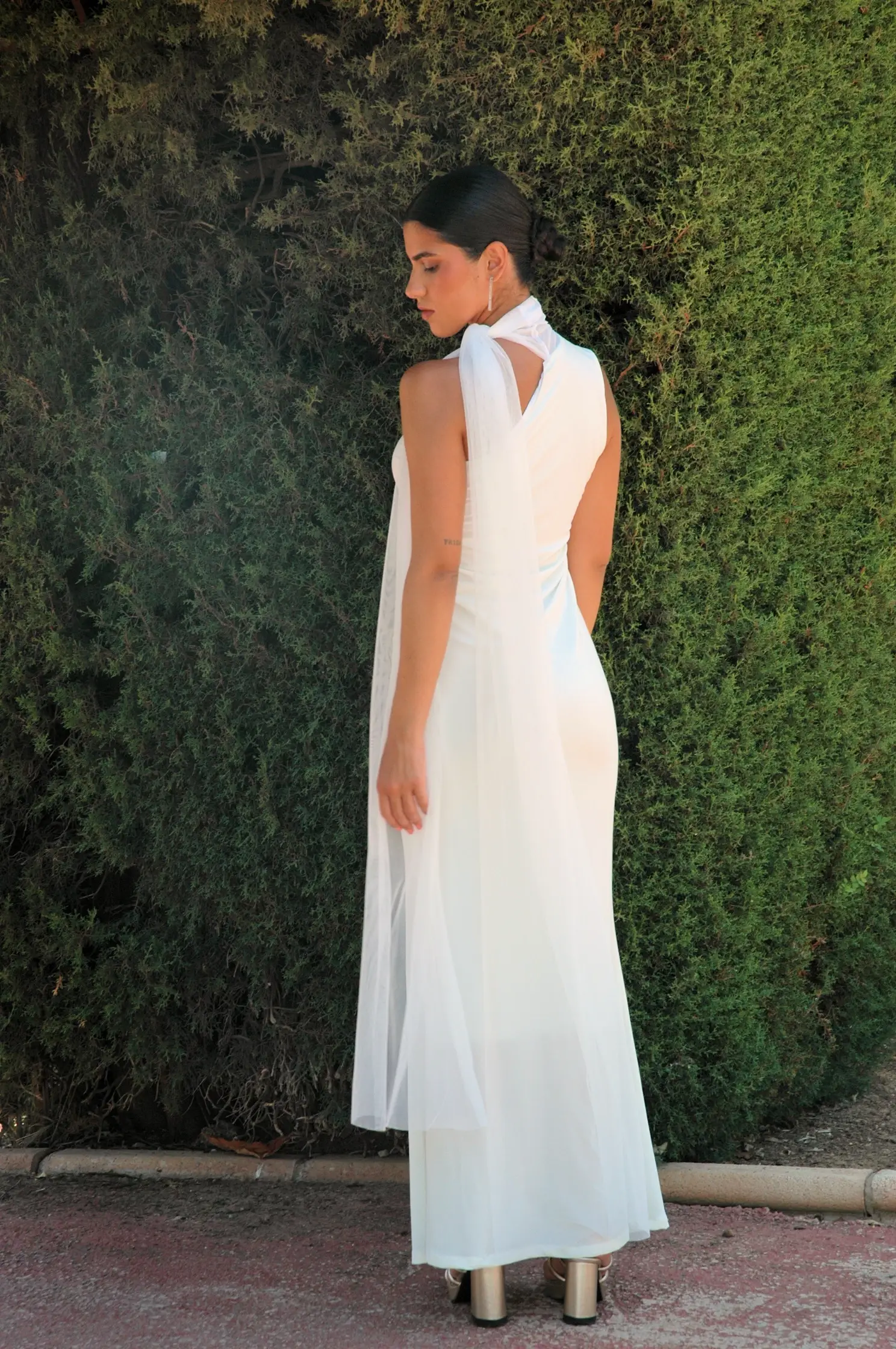 Bombon Spain - MIlagros Pedregal - Wholesale Dress - Women's - White Sherry Dress2