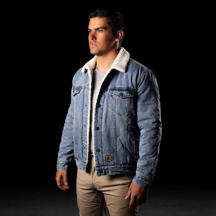 BAD WORKWEAR - Wholesale Denim Jacket - Men's - BAD DENIM SHERPA JACKET