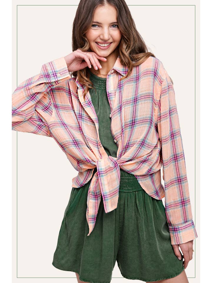 La Miel - Wholesale Romper - Women's - HCD9313-Mineral Washed Sleeveless Mini Romper with Pocket3