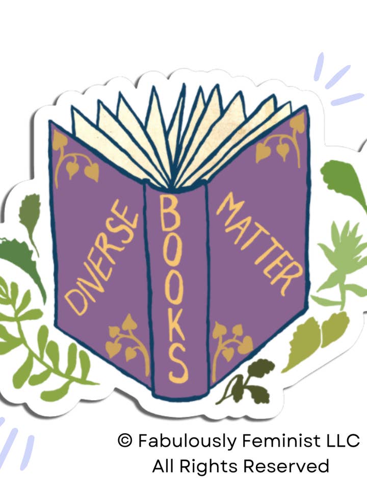 Diverse boeken zijn belangrijk: feministische sticker voor wholesale door Fabulously Feminist