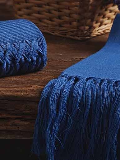 Towel Zodiaco 180 with artisianal fringe for wholesale by BUSATTI