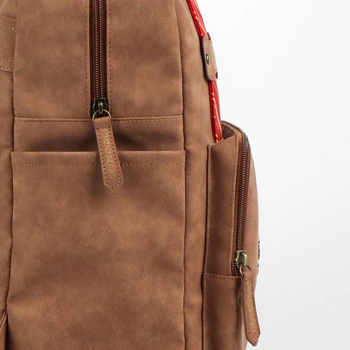Mastoys, S.L. - Wholesale Backpack - Unisex - HARRY POTTER GRYFFINDOR FAUX LEATHER BACKPACK - 21000059263