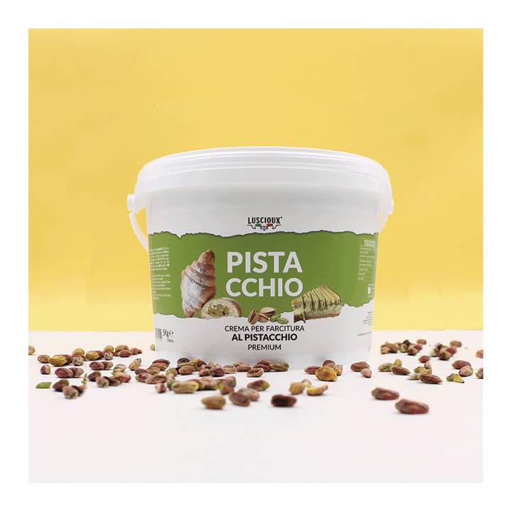LUSCIOUX - OMNIA GROUP SRL - Wholesale Nut Butter - Premium Pistachio Filling Cream | 3 Kg Bucket