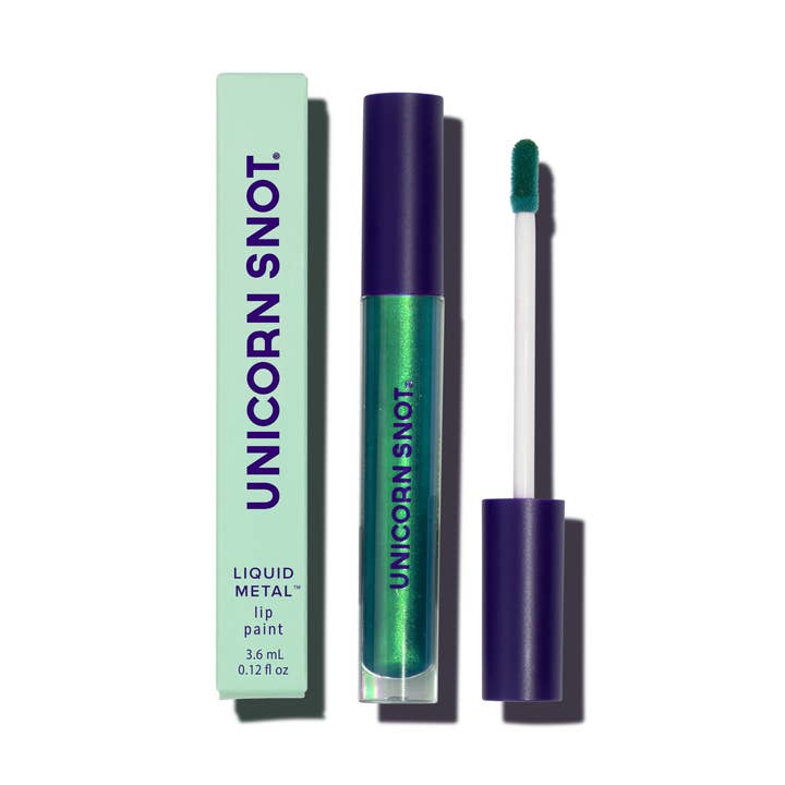 Mist-Green Liquid Metallic Lipstick | Lip Paint | Lip Gloss for wholesale by Unicorn Snot | Glitter Beauty