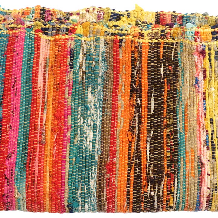 Vintage Addiction – wholesale Area rug – 4' x 6' Yellow Recycled Fabric Rug