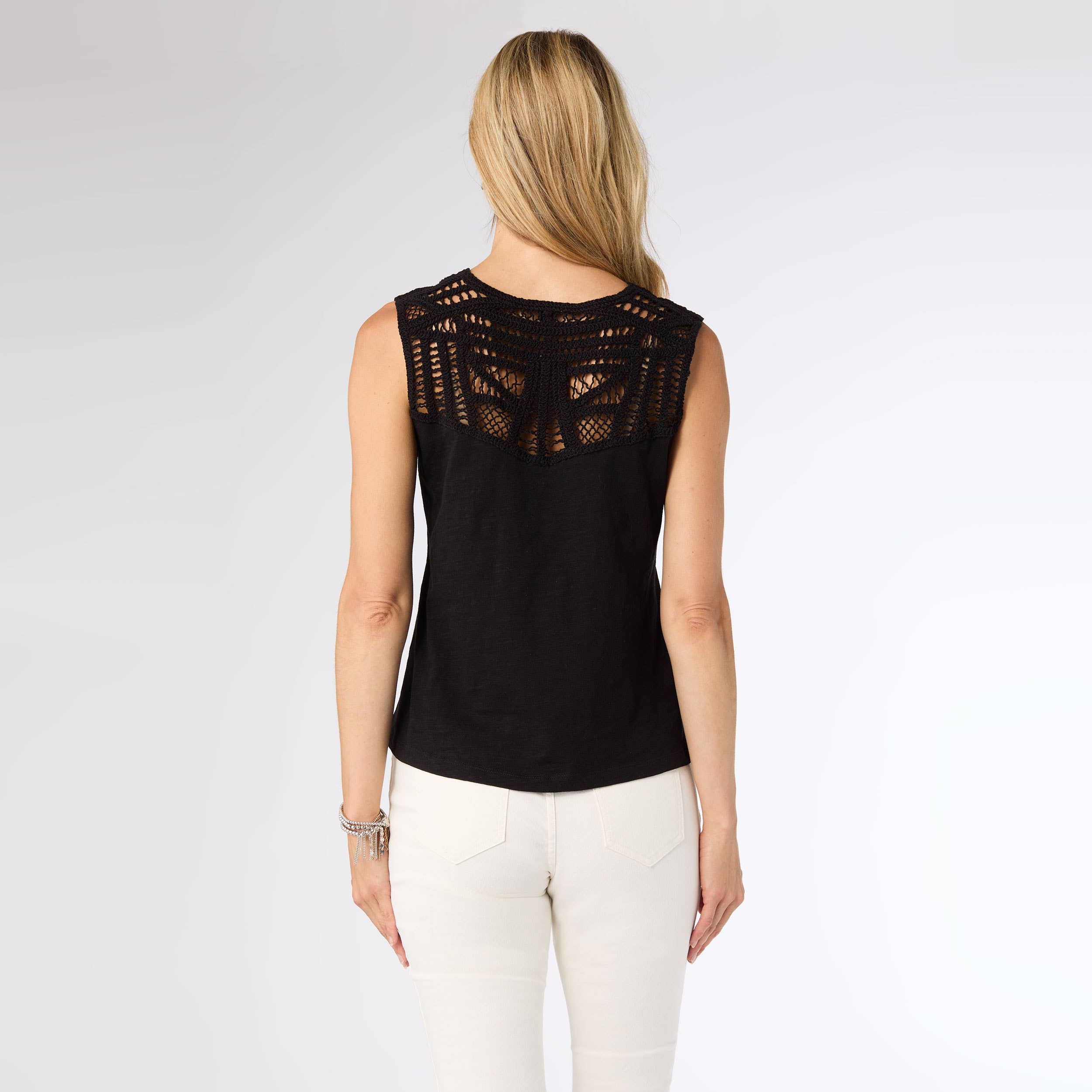 COCO + CARMEN - Wholesale Tank Top - Women's - Ellis Tank with Crochet Trim6