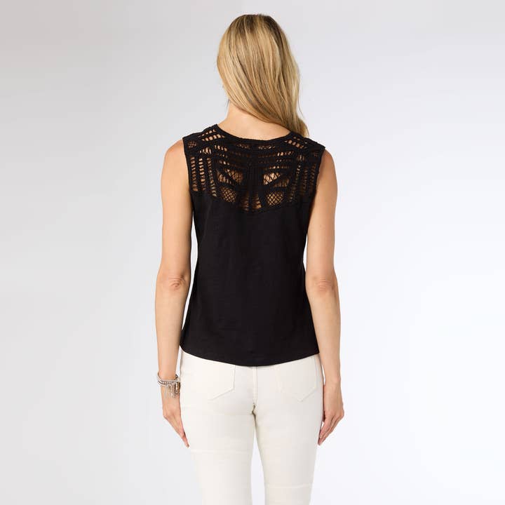 COCO + CARMEN - Wholesale Tank Top - Women's - Ellis Tank with Crochet Trim6