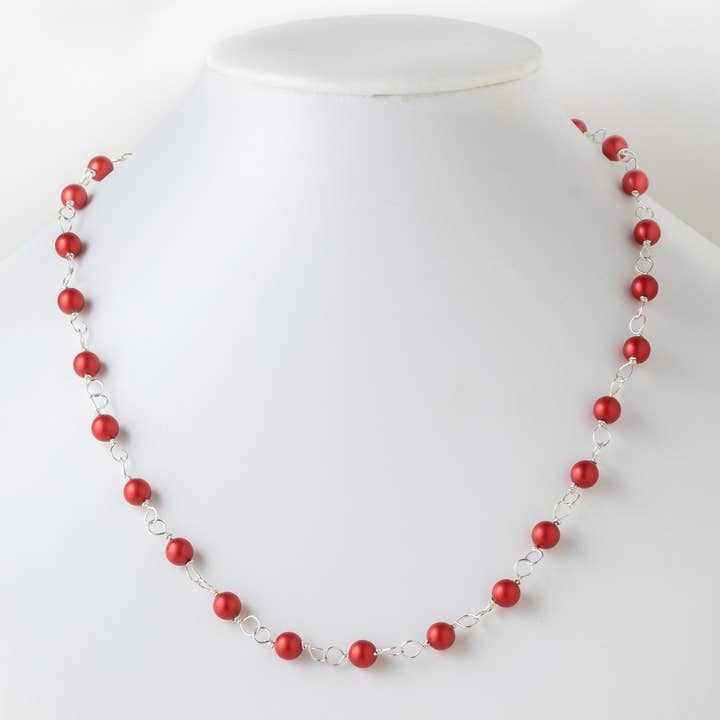 Collier Goutte de Perle en Fil Enroulé pour la vente par Clara's Pearl