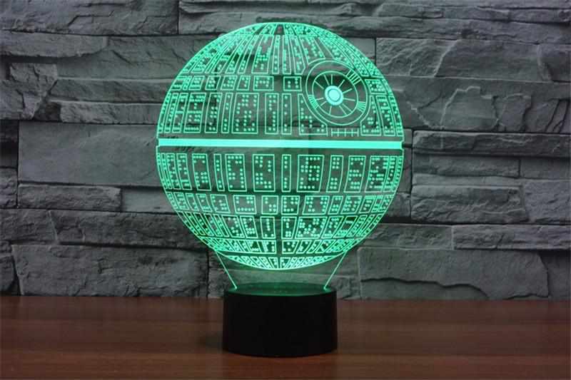 Banjeez - Wholesale Accent/Desk Lamp - Death Star 3D Illusion Lamp - Closeout Sale2