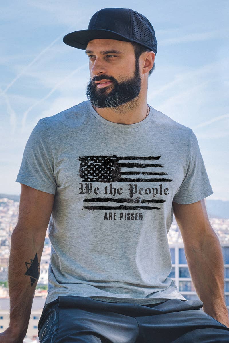 Polar bee - Wholesale Screen Printed T-Shirt - Men's - WPB-2213.  WE THE PEOPLE ARE PISSED5