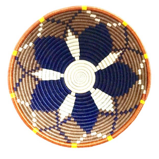 Afrikansk korg Rwanda vävd korg - jordton för wholesale av The African Home Goods