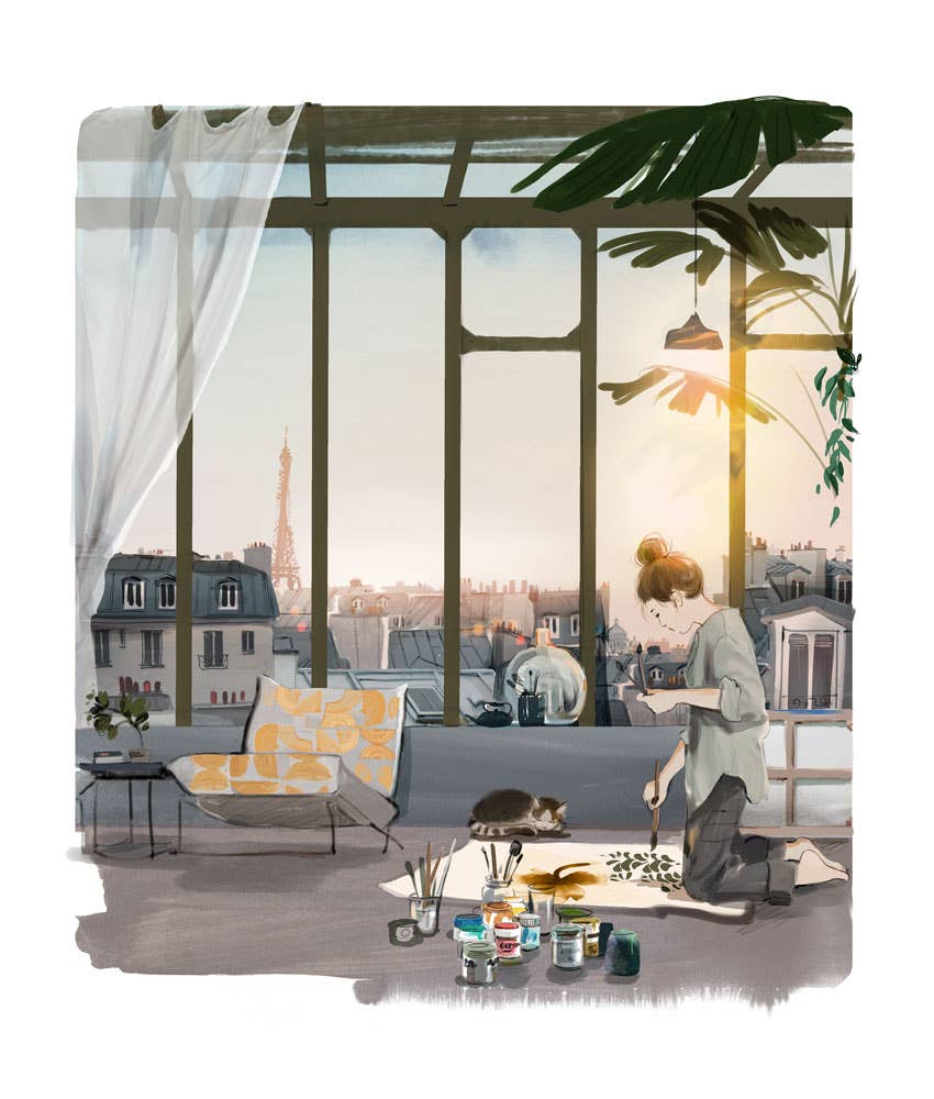 Atelier Contemporain - Wholesale Art Print - Fine Art Print - "The Artist" - S.Griotto7