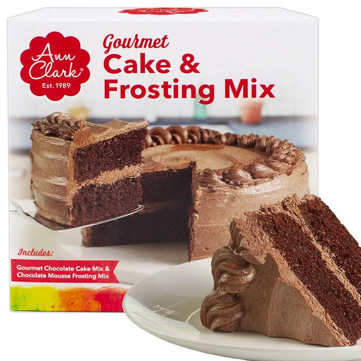Ann Clark - Wholesale Cake Mix - Gourmet Chocolate Cake Mix with Chocolate Mousse Frosting