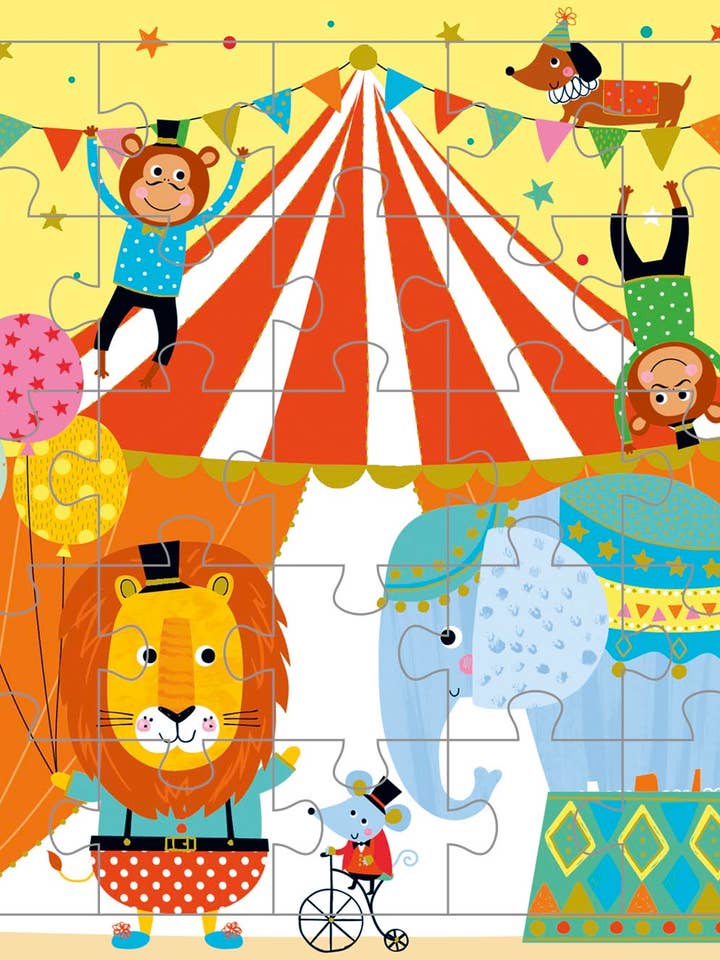 2596-21357 - Puzzle Animales en el circo para venta al por mayor de Multi Técnica de Papelería SA